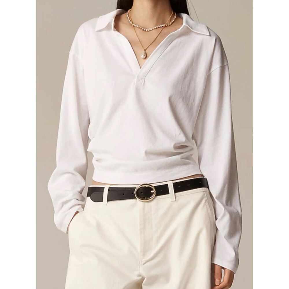 NWT  with defects J.Crew Vintage jersey johnny-collar shirt Size XL